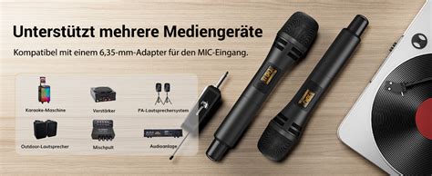 TONOR Mikrofon Kabellos Drahtloses Funkmikrofon Wireless Microphone