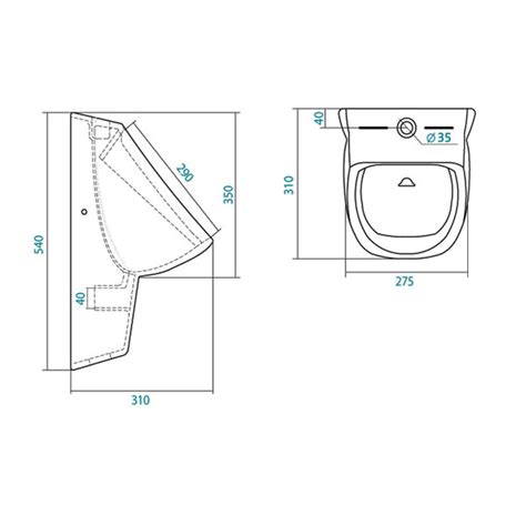 Писсуар настенный chic в комплекте крепление и сифон roca 35945l000 ...