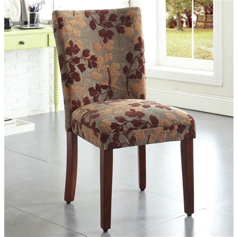 Homepop Classic Sage Leaf Pattern Fabric Dining Chair Free Shipping