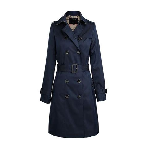 Womens Coat Classic Double Breasted Trench Waterproof Outwear For Autumn Business Waterproof