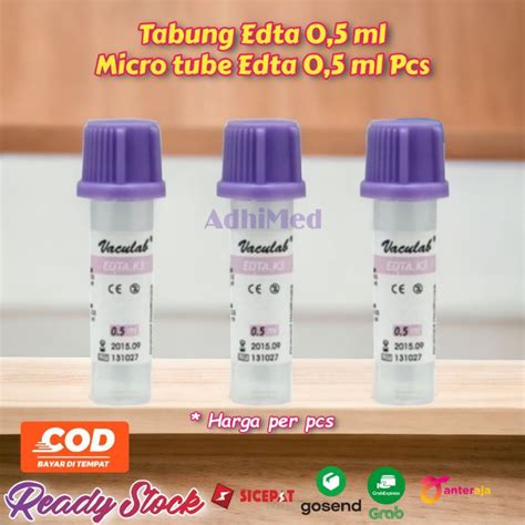 Jual Micro Tube Edta Ml Vaculab Edta Ml Tabung Edta Ml