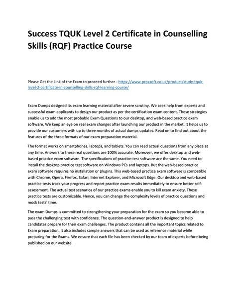 Ppt Success Tquk Level Certificate In Counselling Skills Rqf