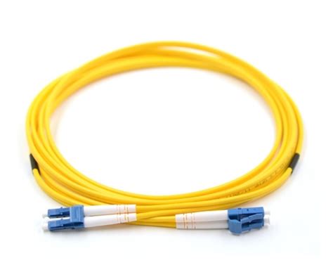 LC UPC To LC UPC Duplex Fiber Optic Patch Cable Singlemode 3 Meters