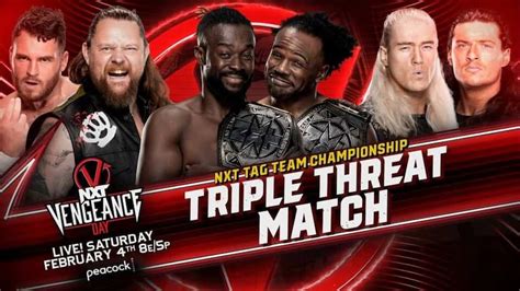 Triple Threat Wwe Nxt Tag Team Title Match Set For Vengeance Day Wrestlingworld