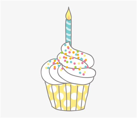 Download Birthday Happy Birthday Cupcake Clipart Transparent Png