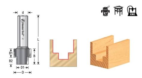 Stepped Rabbet Router Bits Precision Dado And Groove Cutting