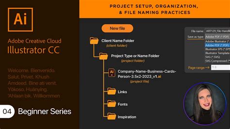 Adobe Illustrator Project File Organization File Naming Workflow