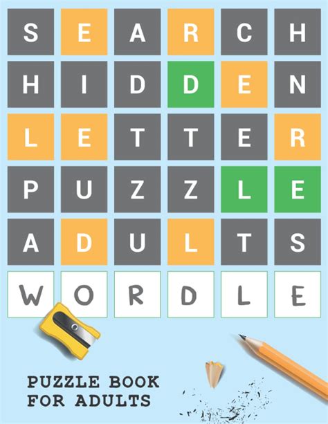 Wordle Puzzle Book for Adults: Wordle Game Challenge With Six Letters ...