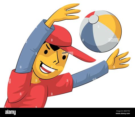 Boy Playing Ball Stock Vector Image And Art Alamy