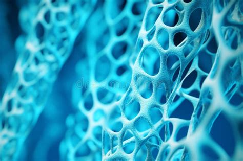 Bone Tissue Human Skeleton Under Microscope Cells Structure Medical