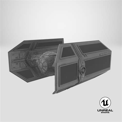 Star Wars Tie Fighter Advanced 3d Model 99 Gltf Obj Ma Max Upk