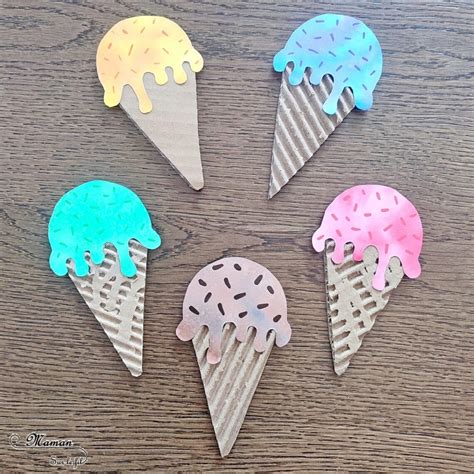 Glaces avec des feutres et de l aluminium Activité Maman Sur Le Fil