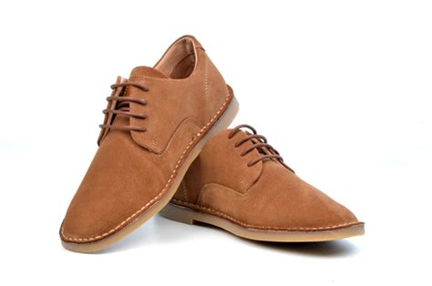 Modshoes Hush Puppies Tan Suede Shoes Grant Desert Slim 03 Mod Shoes