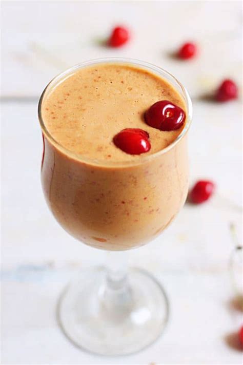 Easy Cherry Smoothie Recipe Vegan Cook Click N Devour