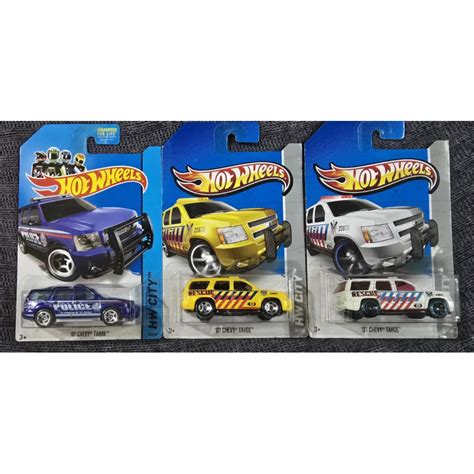 Hot Wheels Chevy Tahoe 3 Piece Set Shopee Philippines