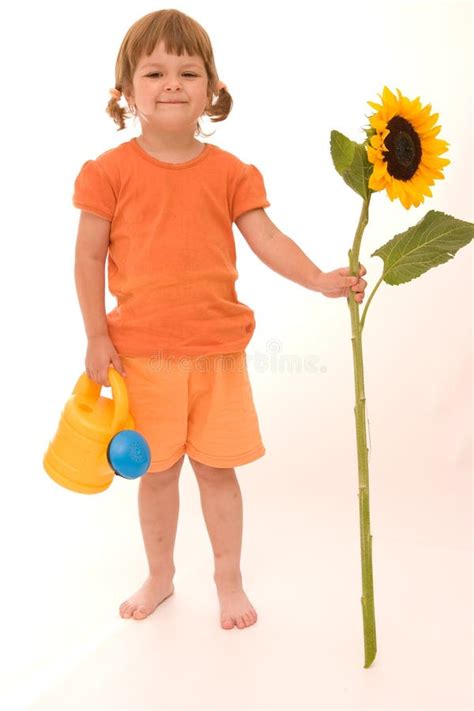 Little gardener stock image. Image of childhood, isolated - 2854881
