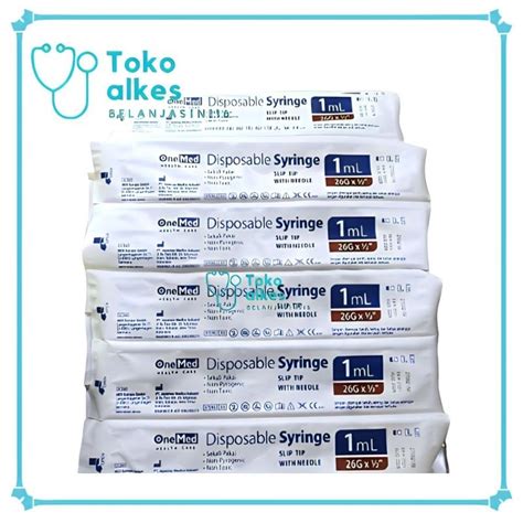 Jual Ecer Spuit Onemed 1cc 3cc 5cc 10cc 20cc Syringe Disposable