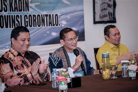 Temui Pelaku Usaha Di Gorontalo Sandiaga Dorong Pengembangan Sektor