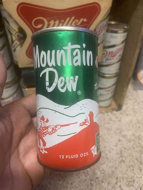 Mountain Dew 1960s Vintage Soda Can W Hillbilly Nice Shape Fan Tab Ebay