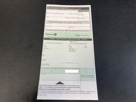 ontario vehicle ownership registration  car toronto