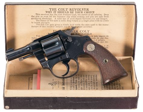 Colt Police Positive 32 Revolver On 38 Frame Box And Letter Rock Island Auction