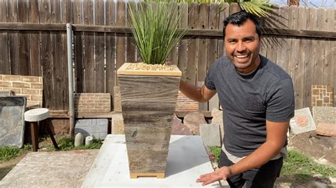 Como Hacer Maceta Con Madera Reciclada Wood Planter Youtube