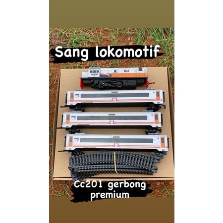 Jual Paket Rangkaian Murah Mainan Kereta Api Indonesia Lokomotif Cc