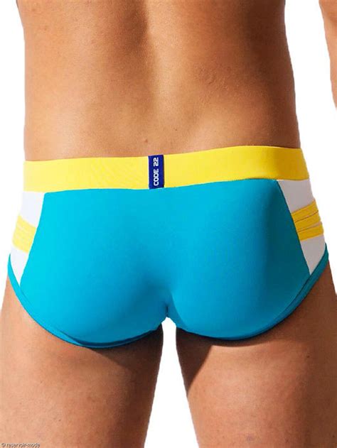 Slip de Bain Push Up Multi Strip Code Réservoir Mode Lingerie Femme et Homme