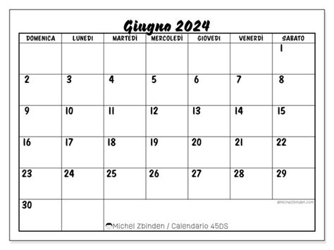 Calendario Giugno Ds Michel Zbinden It