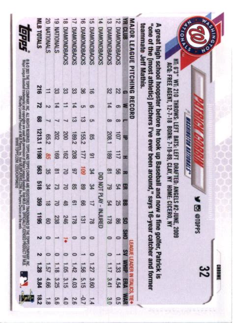 Topps Chrome Black And White Mini Diamond Refractors Patrick