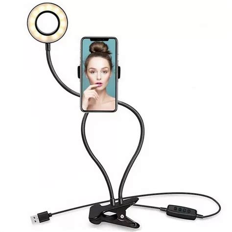 Luz Selfie Ring Light Clipe Anel Led Flash Celular Universal Mercadolivre