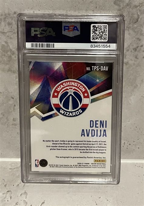 Panini Recon Deni Avdija True Potential Signatures Red Rookie