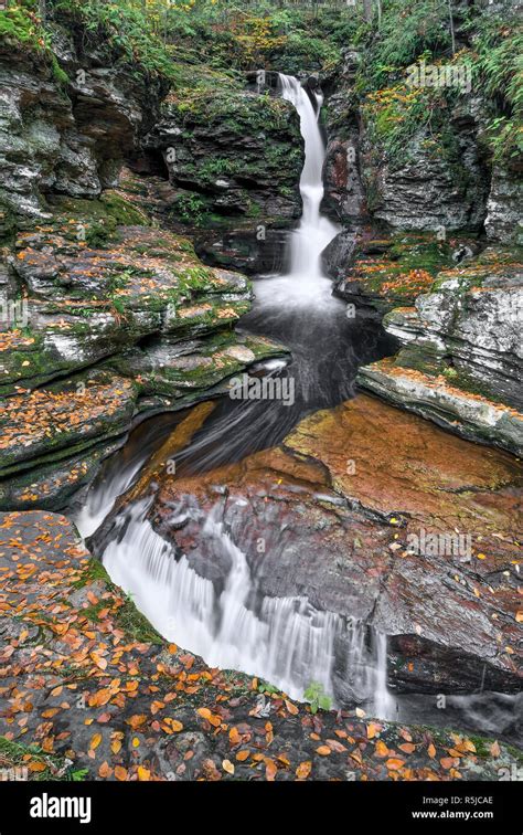 Adams Falls One Of Many Beautiful Waterfalls In Pennsylvanias