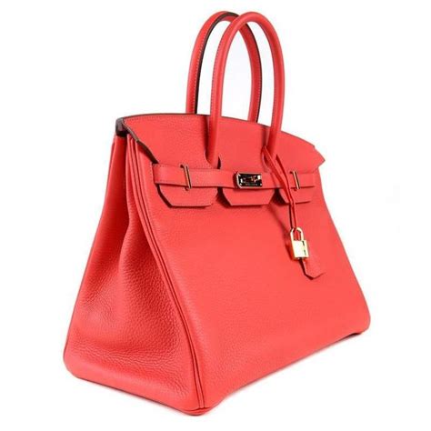 Cm Rouge Pivoine Togo Leather Hermes Birkin From Sensibly