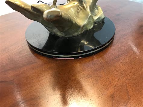 French Mid Century Bronze Stork Lamp Artedeco Online Antiques