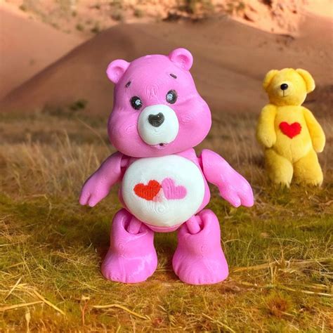 Lots Of Love Care Bear Articulated Print In Place Flexi Flexible