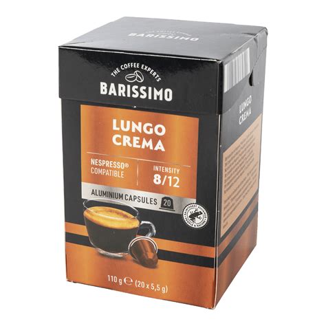 Capsules De Caf Lungo Crema Barissimo Bon March Chez Aldi