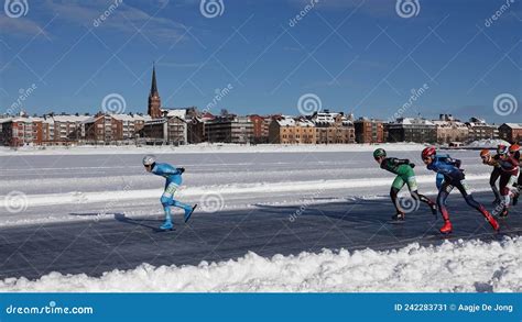 Dutch Grand Prix Ice Marathon 2022 In Lulea In Sweden Editorial Photo