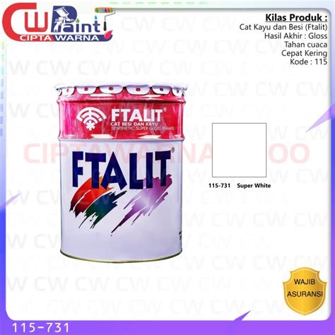 Jual KANSAI PAINT FTALIT CAT KAYU DAN BESI SUPER GLOSS CEPAT KERING 20