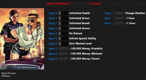 GTA 5 Trainer (1.70 / 1.0.3407.0) - Latest Version