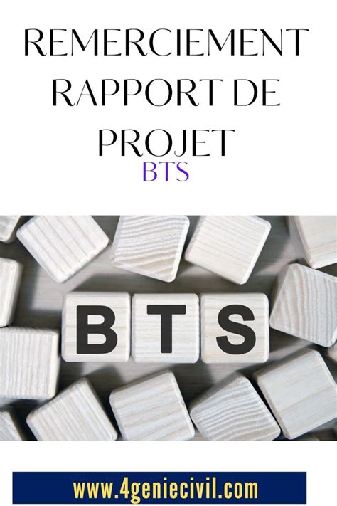 3 Remerciement Rapport De Projet BTS