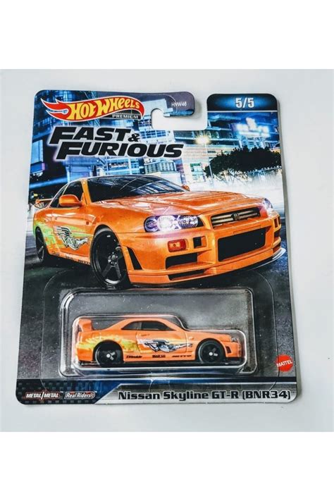 Hot Wheels Fast And Furious Premium Nissan Skyline Gtr 34 Fiyatı