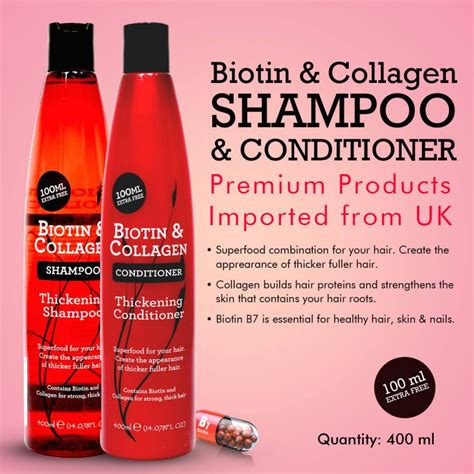 Xpel Biotin And Collagen Thickening Shampoo 400ml Focallure