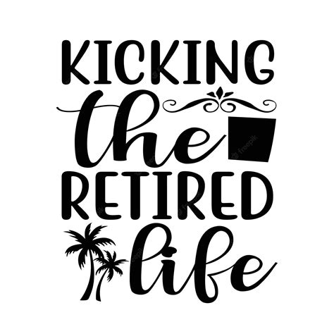 Premium Vector Retirement Svg Design Cut Files