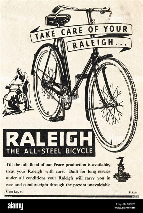 Vintage Bicycle Advert Hi Res Stock Photography And Images Alamy