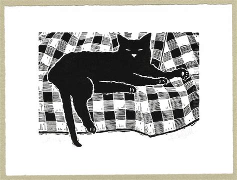 Ink Painting Art & Collectibles A Cat Nap Original Art ink painting ...