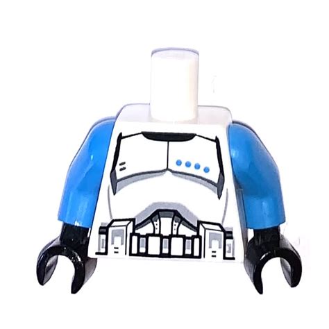 LEGO White Clone Trooper Lieutenant Minifig Torso 973 76382 Brick