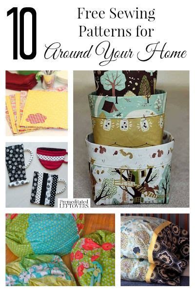 10 Free Home Decor Sewing Patterns Beginner Sewing Projects Easy Diy