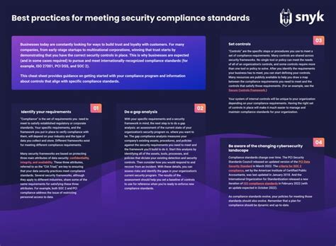 Snyk Provides Compliance Cheat Sheet Pdf