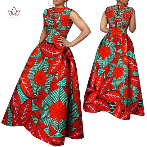 Bintarealwax Weave Hollow Out African Women Dresses Sexy Real Wax Print